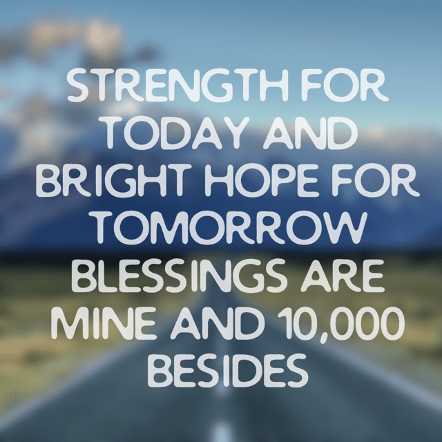 Blessings are mine with 10,000&nbsp;besides