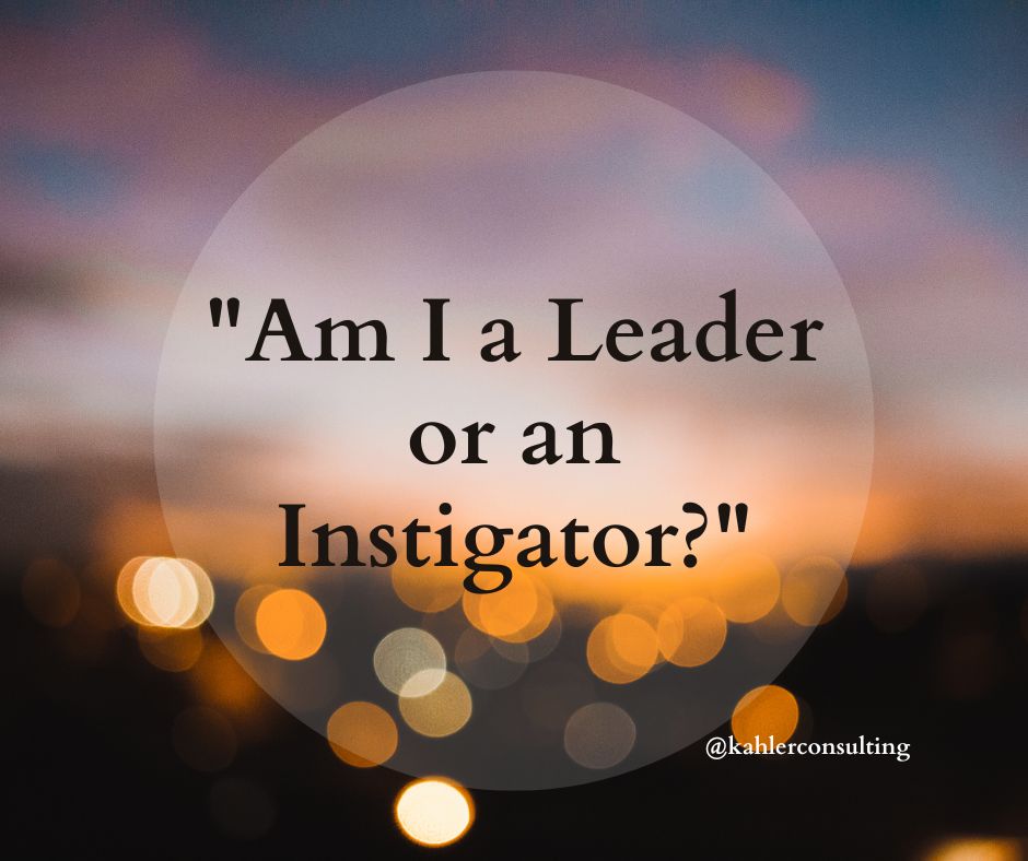 Am I a Leader or an&nbsp;Instigator?